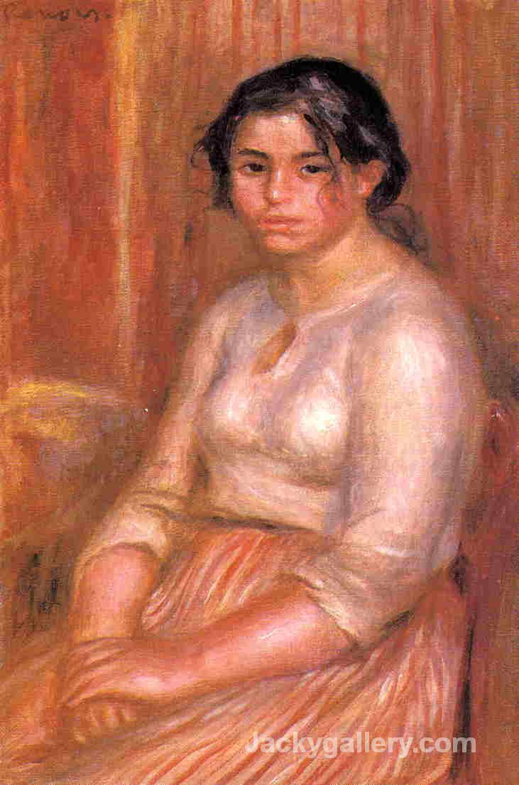 Gabrielle Seated by Pierre Auguste Renoir paintings reproduction